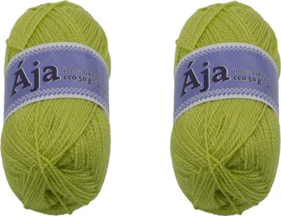 Zdjęcie produktu dla ZESTAW 2 szt. - Przędza ÁJA - 50 g / 217 m - Zielona