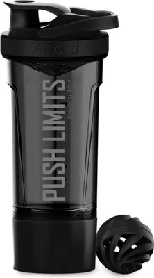 Image de Artoid Motivational Sportmixer 720ml Shaker avec tamis Boule en spirale Design double mixage