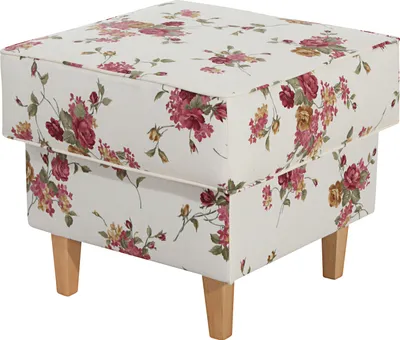 Produktbild von Max Winzer Hocker Lorris - Flachgewebe beige - Maße: 53 x 53 x 45 cm
