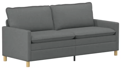 Zdjęcie produktu dla Sofa vidaXL, kolor ciemnoszary, 196 x 81 x 87,5 cm, materiał