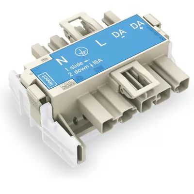 Produktbild von WAGO Linect®-T-Steckverbinder;5-polig;Kod. I;blau 770-7105