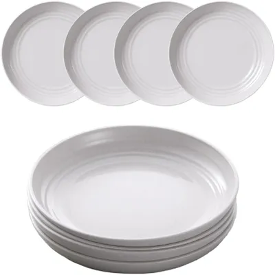 Zdjęcie produktu dla Zestaw 4 wielokrotnego użytku talerzy plastikowych
