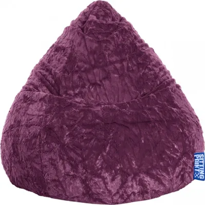 Produktbild von Sitting Point Bean Bag Fluffy XL 70 x 110 cm,  Aubergine 70x10cm