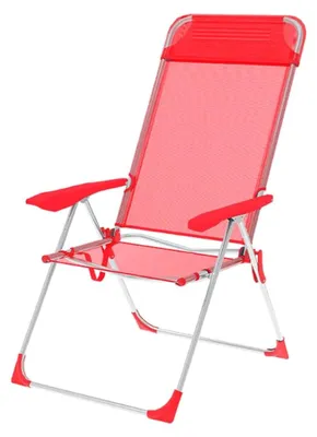 Produktbild von Gepolsterter Campingstuhl Koralle 69 x 110 x 58 cm