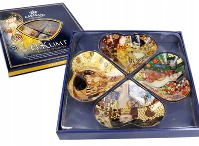 Productafbeelding van Carmani Klimt, decoratieve bordenset, 4-delig