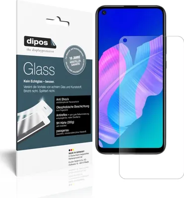 Produktbild von 2x Schutzfolie für Huawei Y7p matt - Anti-Shock 9H Folie dipos Glass Kunststoffglas