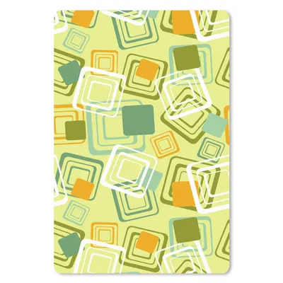 Produktbild von MuchoWow® Mauspad Mousepad 1970er Jahre - Muster - Abstrakt 18x27 cm - Mousepads - Maus Mat - Pad - Mausunterlage