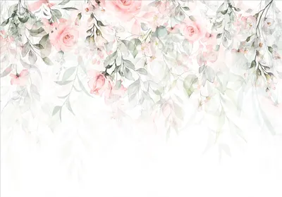 Immagine prodotto di Carta da parati in tessuto non tessuto foglie 450x315 cm carta da parati murale XXL rosa natura piante botanica come dipinto b-A-0697-a-b
