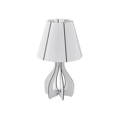 Produktbild von Eglo 94947 Cossano Tischleuchte E27 Holz Weiss