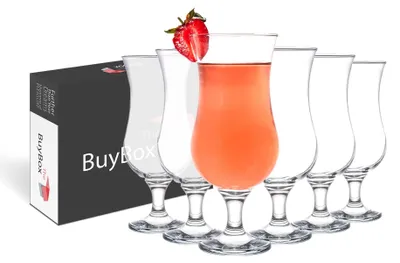 Zdjęcie produktu dla Elzusha - Zestaw 6 dużych kieliszków do koktajli, idealnych do różnych napojów