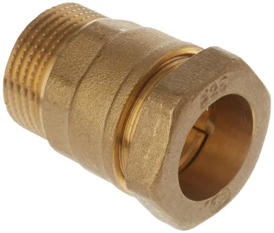 Immagine prodotto di Raccordo idraulico in ottone, 26 x 34 mm, per tubi in polietilene con filettatura maschio, per impianti idraulici