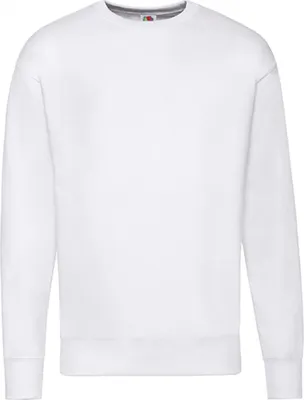 Produktbild von Fruit of the Loom 62-156-0 | Herren New Lightweight Set-In Sweat / Belcoro® Garn - Farbe: White - Größe: M