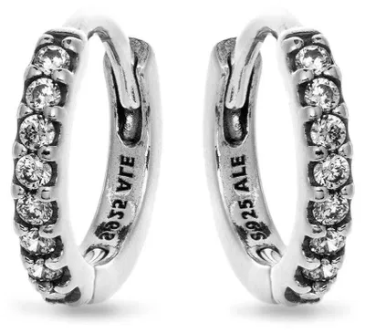 Immagine prodotto di PENDENTI PANDORA, modello "SPARKLING DOUBLE HEART", orecchini a cerchio con doppio cuore scintillante