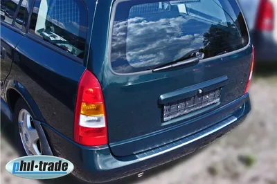 Obrázek produktu pro Chromovaná ochrana nárazníku z nerezové oceli pro OPEL ASTRA G CARAVAN 1998-2004 | + lemování