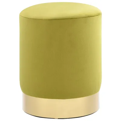 Immagine prodotto di Sgabello verde senape e velluto dorato