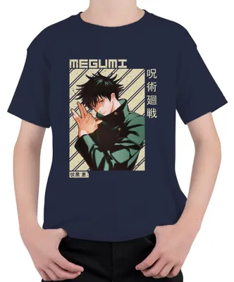 Productafbeelding van Megumi Fushiguro Jujutsu Kaisen, Shikigami, donker, Otaku, cadeau, uni kinder T-shirt, marineblauw, maat 152