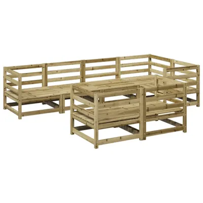 Produktbild von 7-tlg. Garten-Sofagarnitur Kiefernholz Imprägniert