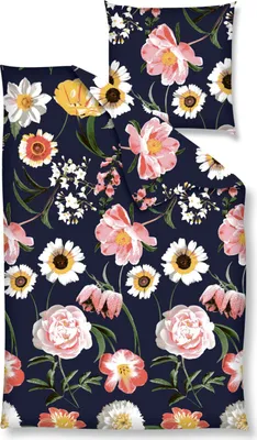 Produktbild von Nanette Renforcé Bettwäsche - Blumen 135 x 200 cm Blumen