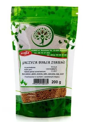 Zdjęcie produktu dla Gorczyca biała ziarno 200g