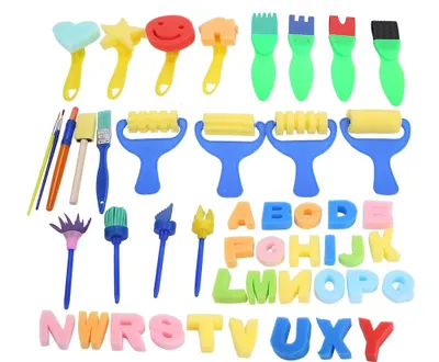 Produktbild von Zeichnen von Doodle -Spielzeugen, Kinderschwamm Malerei Pinsel