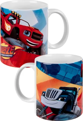 Produktbild von Blaze und die Monster-Maschinen Tasse für Kinder - Monstertruck Kinderbecher Kindertasse aus Porzellan 320 ml