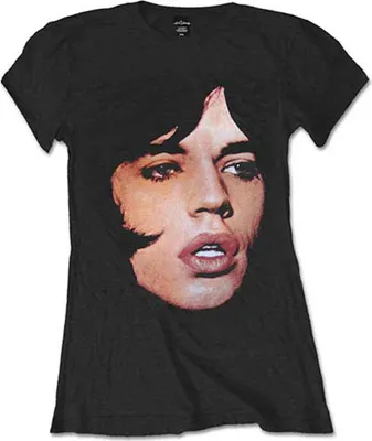 Produktbild von The Rolling Stones Mick Portrait Black L Damen T-Shirt
