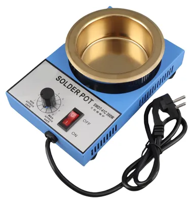 Immagine prodotto di 300 W, 100 mm, 1200 g, bagno di saldatura compatto in acciaio inossidabile con temperatura regolabile per saldatura e