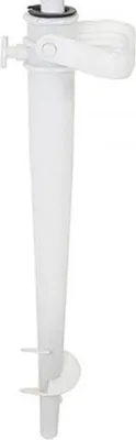 Produktbild von Sonnenschirmhalter – Sonnenschirm – Prick – Erdanker – Erdbohrer – Strand – Weiß – Kunststoff – 44 cm – Schraube