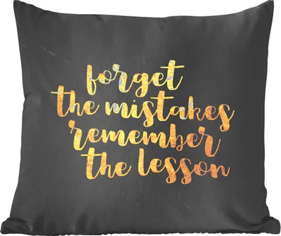 Produktbild von MuchoWow® Zierkissen Sofakissen Wohnzimmer Dekokissen 60x60 cm Zitat - Leben - Gold - Marmor - Sitzfläche - Foto Polster