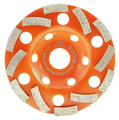 Image de Meule diamantée de 115 mm, à double rangée, pour béton, maçonnerie, granit et marbre