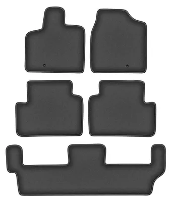 Zdjęcie produktu dla Dywaniki samochodowe welurowe do: Chrysler Voyager V (2008-2011, 7 osób) grafitowe, podgumowane