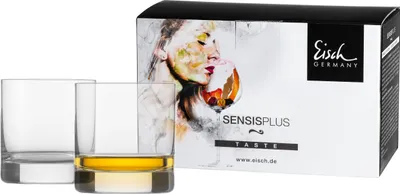 Image de Eisch Vorteilset 2 Stück 2 Whiskygläser 500/14 im 4 farbigen Geschenkkarton SUPERIOR SENSISPLUS 25005140 und Geschenk + Spende