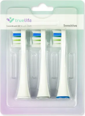 Image de truelife Brosses à dents SonicBrush UV - Sensitive Lot de 3 à poils extra souples blanc One Size