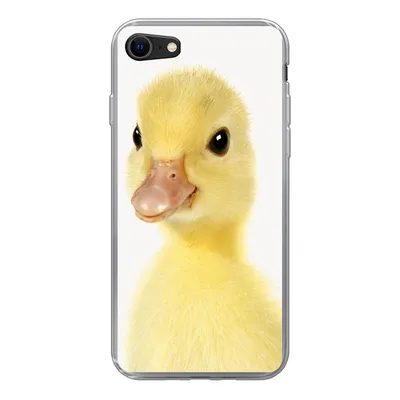 Produktbild von MuchoWow® Handyhülle Schutzhülle Hülle für iPhone 8 Ente - Küken - Süß - Kinder - Mädchen - Jungen Silikon Softcase Handy Hülle - Schutzhaube