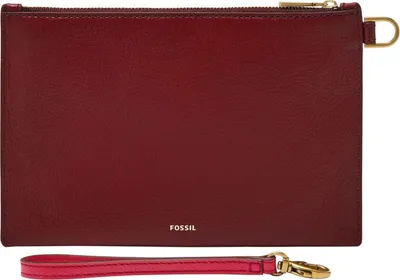 Produktbild von FOSSIL Handgelenktasche Utensilientasche Wristlet Red Velvet weinrot