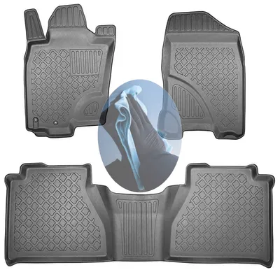 Produktbild von Z518176 TPE-Gummifußmatten kompatibel mit  Nissan Navara  NP300 Pick-Up Double Cab Doppelkabine 4-türer 2015-