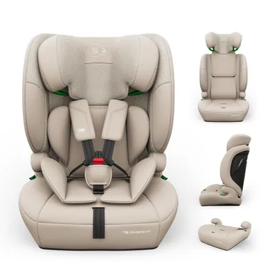Obrázok produktu pre Detská autosedačka Kinderkraft COMFORT UP 2 PLUS, 76–150 cm, i-Size R129, 3 v 1, 5-bodový pás, nastaviteľná opierka hlavy, SPS+, béžová