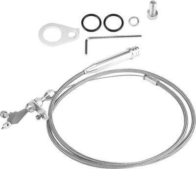 Image de Kickdown Cable, Braided Kickdown Cable, Detent Transmission, Transmission Detent, 700R4 Kickdown Cable