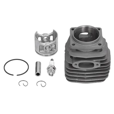 Zdjęcie produktu dla Zestaw tłoka głowicy cylindra, zestaw tłoka cylindra 54 mm, cylinder piły łańcuchowej, sworzeń pierścienia tłokowego piły łańcuchowej, zestaw cylindra do Husqvarna, części zamienne do pił łańcuchowych