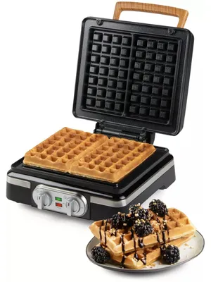 Produktbild von Domo DO9281W, 2 Waffel(n), Rechteckig, Schwarz, 0,72 m, 1520 W, 248 mm