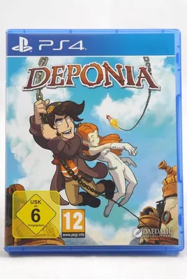 Zdjęcie produktu dla Daedalic Entertainment Deponia, PlayStation 4, Powyżej 13 lat, Nośnik fizyczny