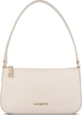 Produktbild von Lazarotti Leder Schultertasche Bologna Leather Pochette Cream creme