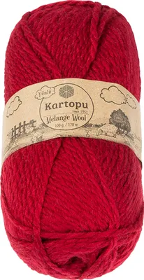 Obrázek produktu pro Příze MELANGE WOOL - 100g / 170 m - Červená