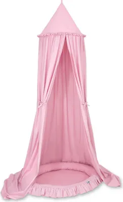 Produktbild von My Sweet Baby Spielzelt mit Rüsche rosa und Baumwoll Baldachin 260 cm