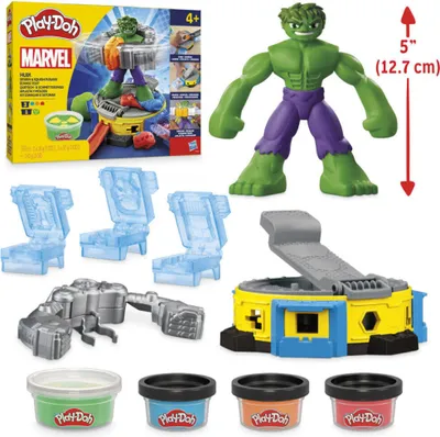 Produktbild von Play-Doh Marvel Hulk Quetsch- & Schmetterspaß, Kneten