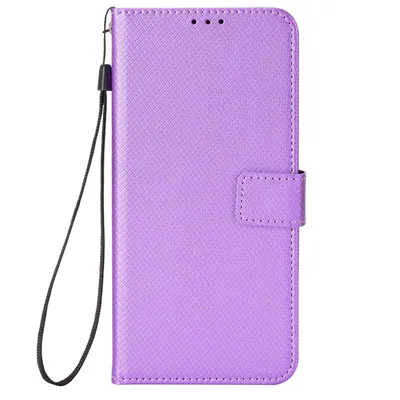 Immagine prodotto di Custodia König Design compatibile con Samsung Galaxy S22 5G, realizzata in ecopelle, di colore viola