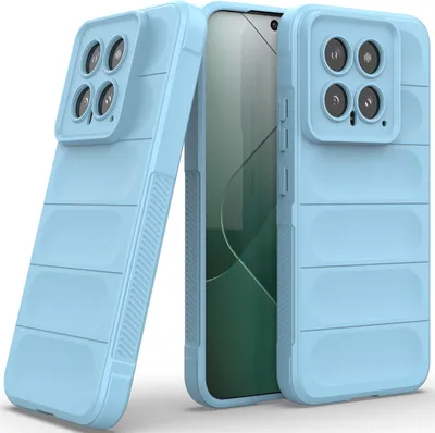 Produktbild von Handyhülle für Xiaomi 14 Weich TPU Silikon Stossfest Anti-rutsch Hülle Blau