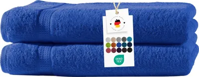 Produktbild von Duschtücher 70x140 cm aus 100% Baumwolle im 2er Set, Frottier Handtücher Set 500g/m2