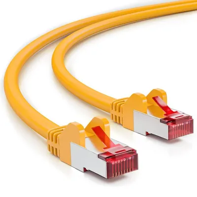 Produktbild von deleyCON MK3019, 10 m, Cat6, S/FTP (S-STP), RJ-45, RJ-45, Gelb