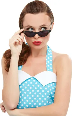 Produktbild von Rockabilly Cateye Brille schwarz